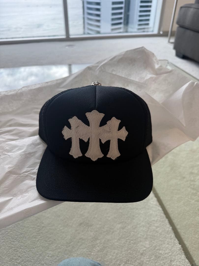 クロムハーツMesh Trucker Hatキャップ クロスパッチ メッシュ