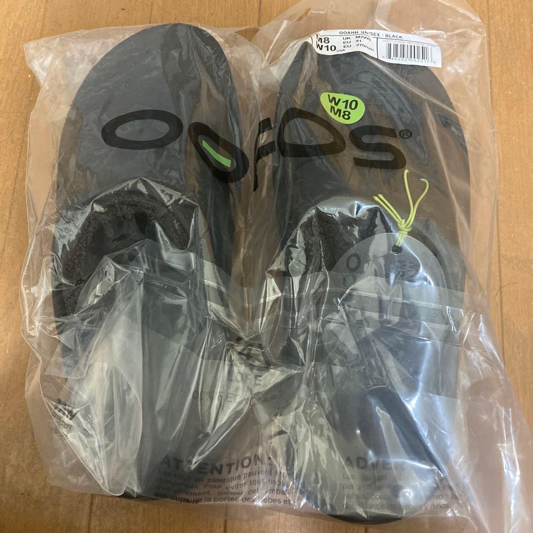 K*U様 OOahh Unisex - Black サンダル M8/W10 27