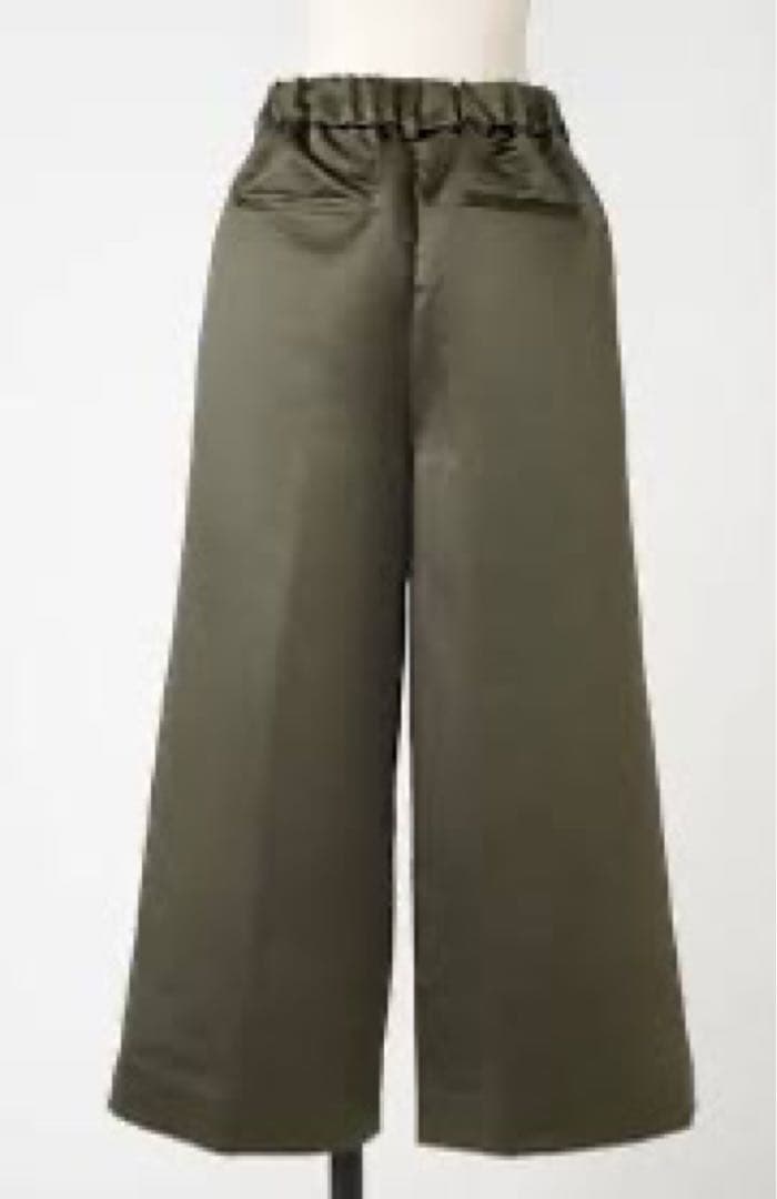 RoseHeve オリーブグリーン ガウチョパンツ タック入り