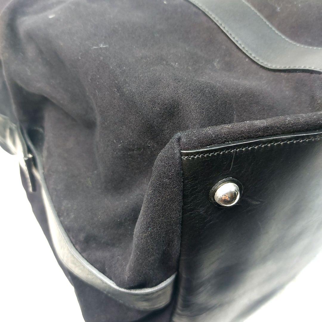 マーガレットハウエル　ボストンバッグ　トートバッグ　スウェード　レザー　ブラック