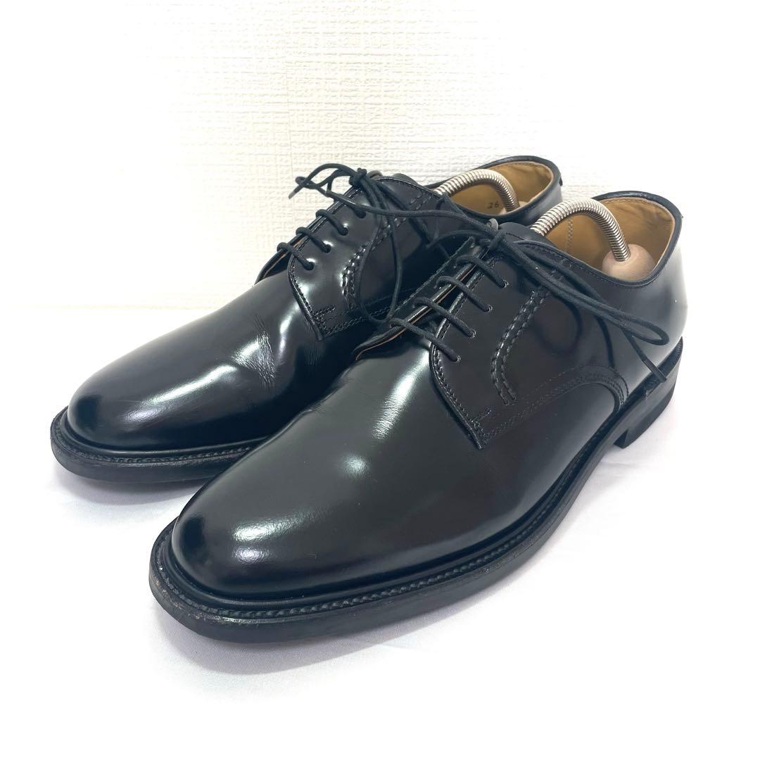 【美品】REGAL プレーントゥ ガラスレザー 2504 ブラック 26EE