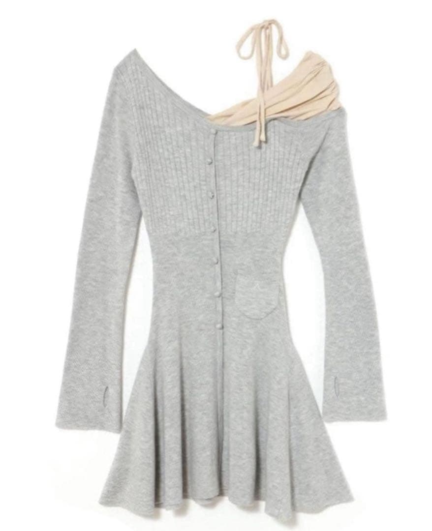 ワンピース ANDMARY Helen knit flare mini dress