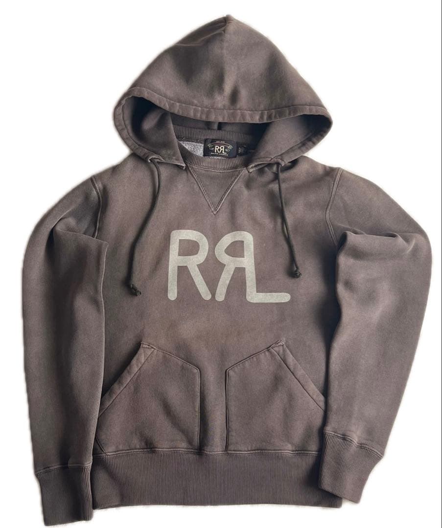 美品!! RRL ダブルアールエル グレー フーディー パーカー XS