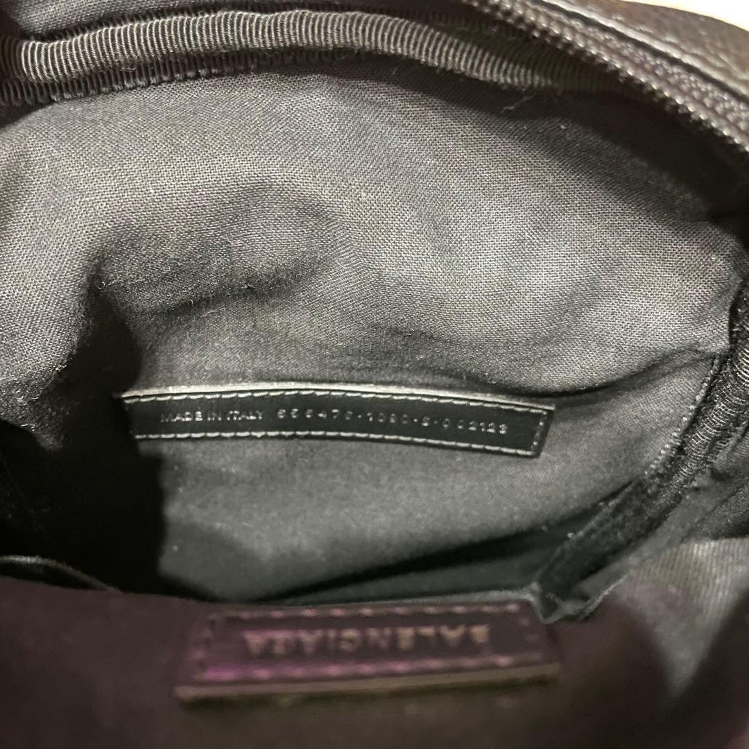 正規品 あんしん鑑定済 BALENCIAGA レザー ショルダーバッグ