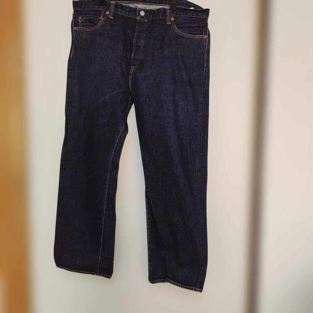 No.5　桃太郎ジーンズ　W42　ダークブルー ストレートデニム