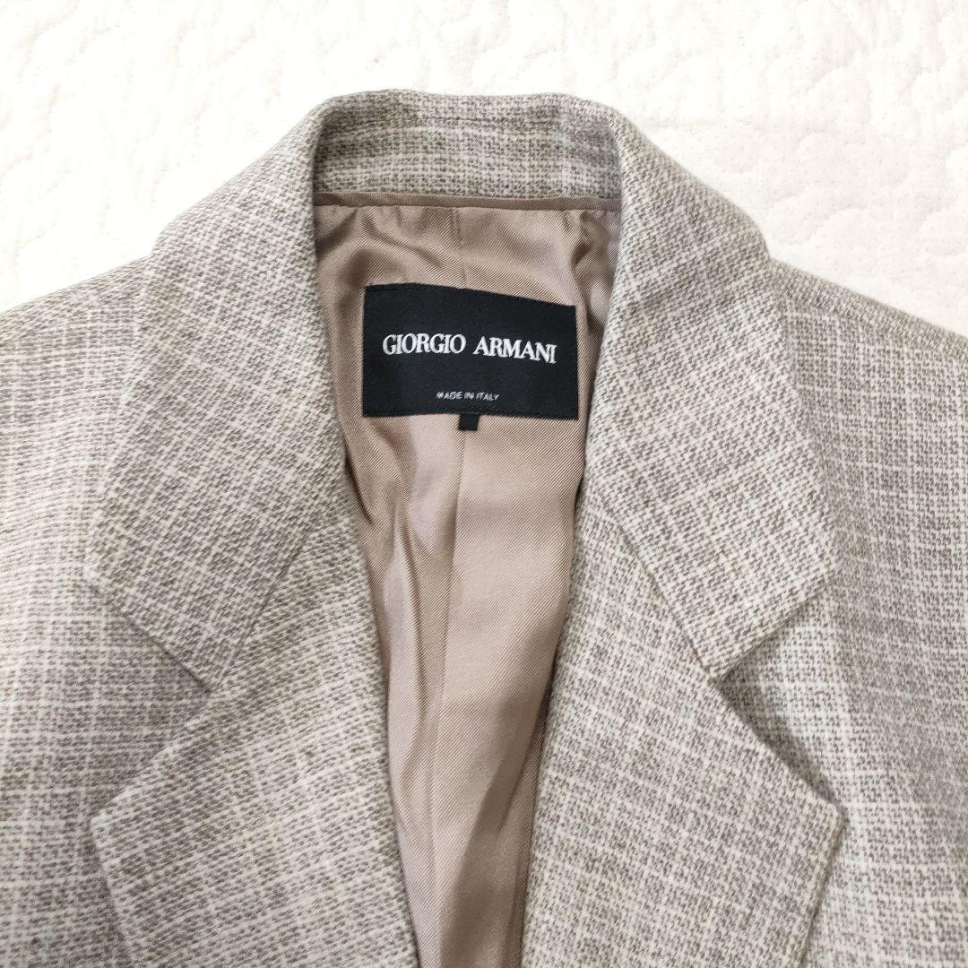 極美品✨GIORGIOARMANI　ウールツイードジャケット　大きいサイズ　46