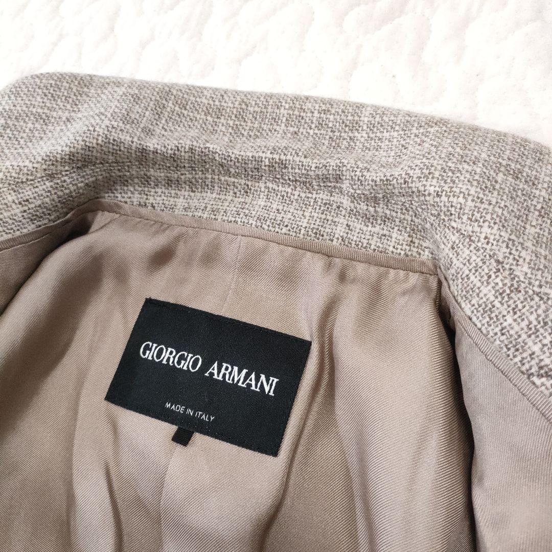 極美品✨GIORGIOARMANI　ウールツイードジャケット　大きいサイズ　46