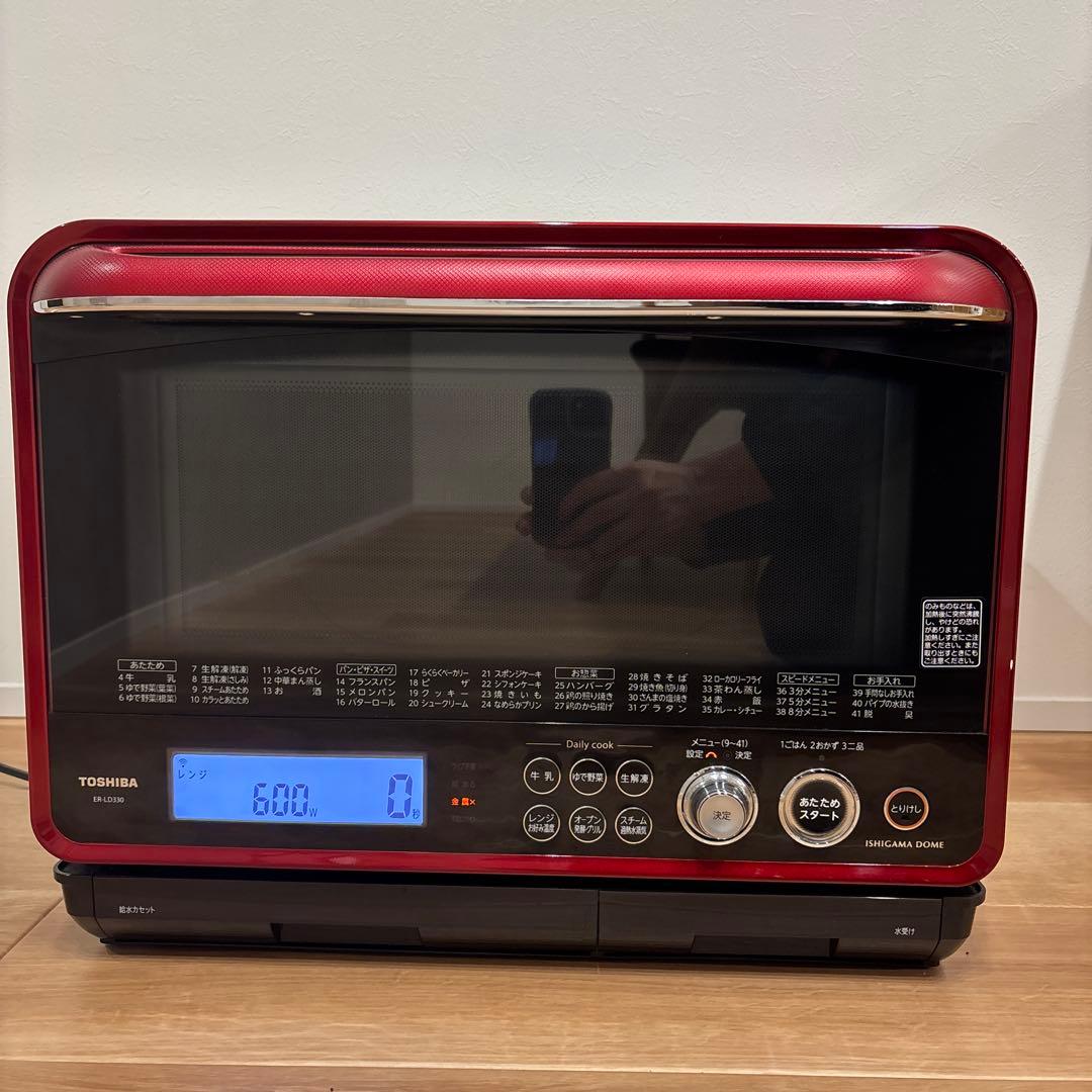【東芝】スチームオーブンレンジ ER-LD330 赤 2014年製
