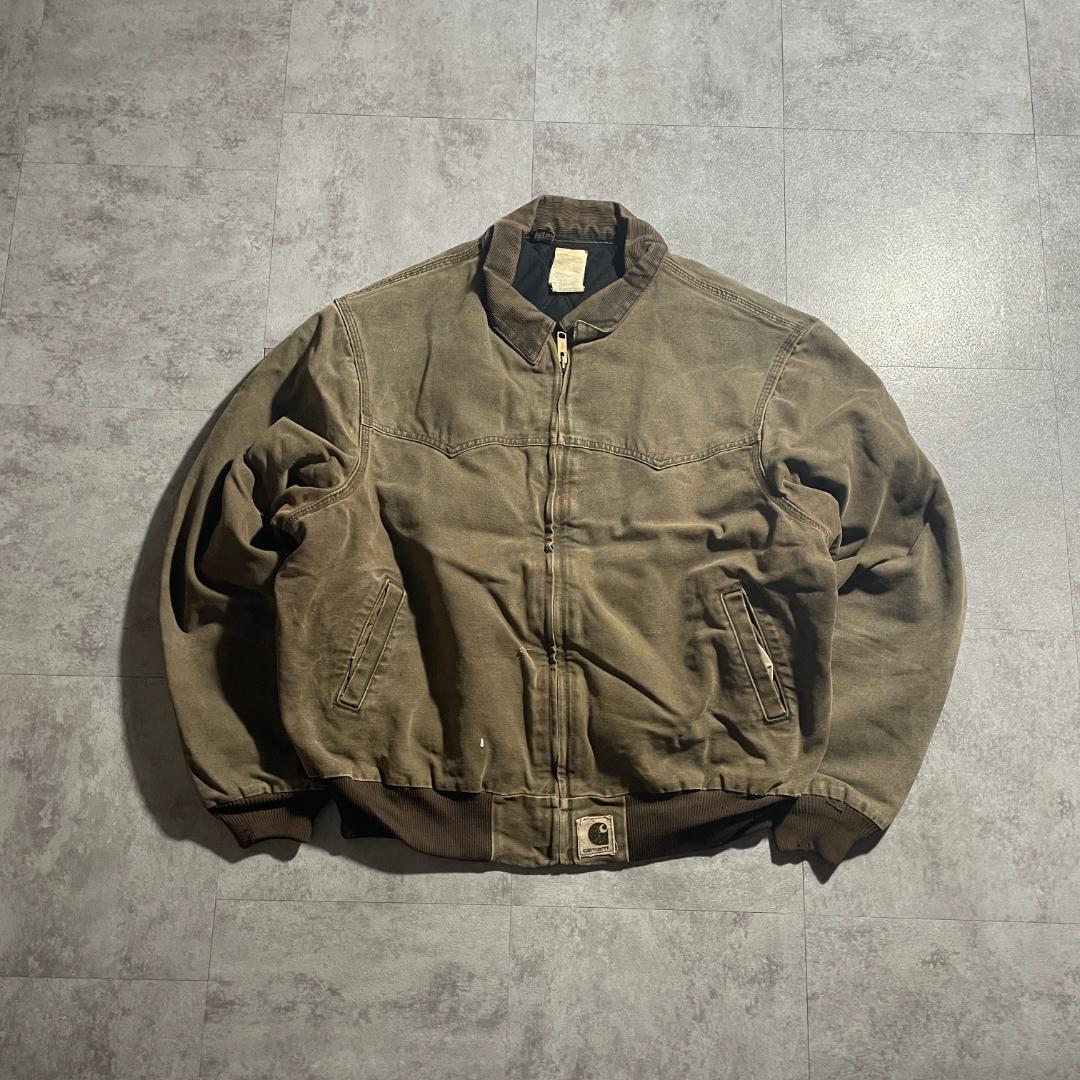 00s USA生地ブラウン カーハート サンタフェジャケット ダックXXL