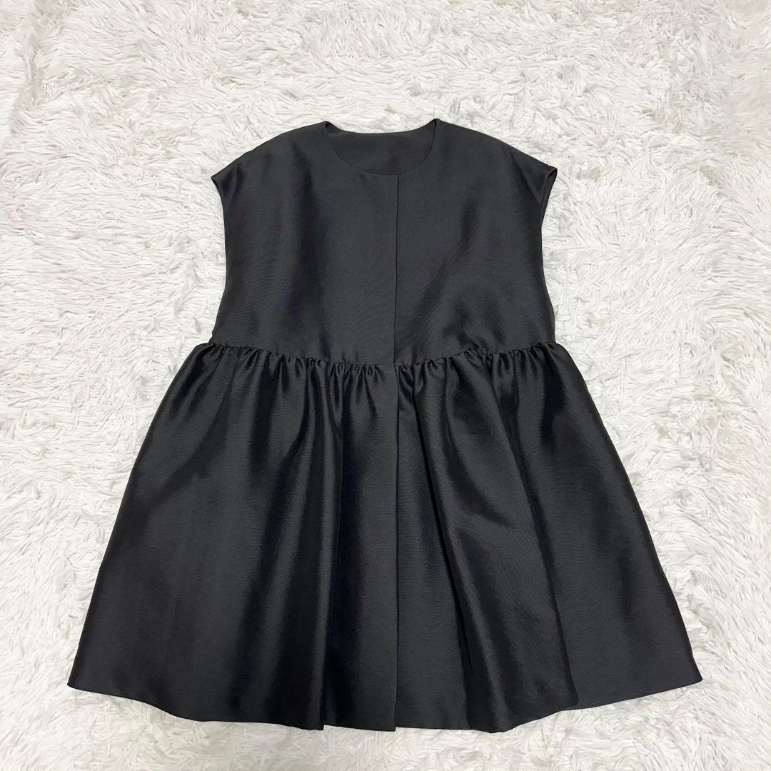 ✨極美品✨ BEARDSLEY LIVETART ペプラムギャザージレ ブラック