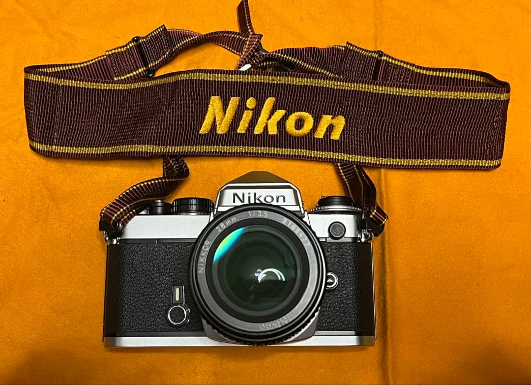 【美品】Nikon FE 一眼レフカメラ 28mm f3.5レンズ　動作確認済み