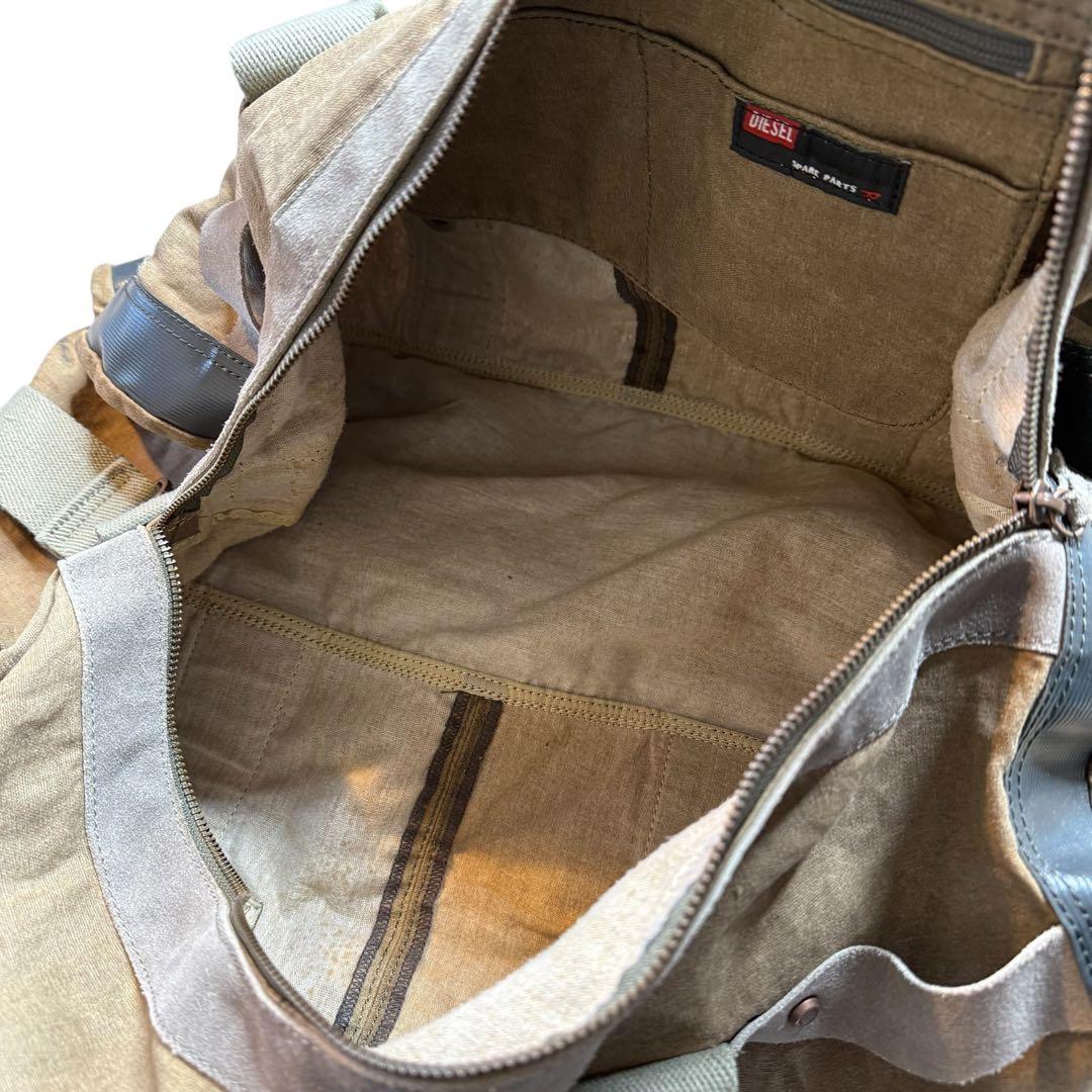 ジュン出品です　DIESEL★ミリタリーボストンバッグ カーキグリーン