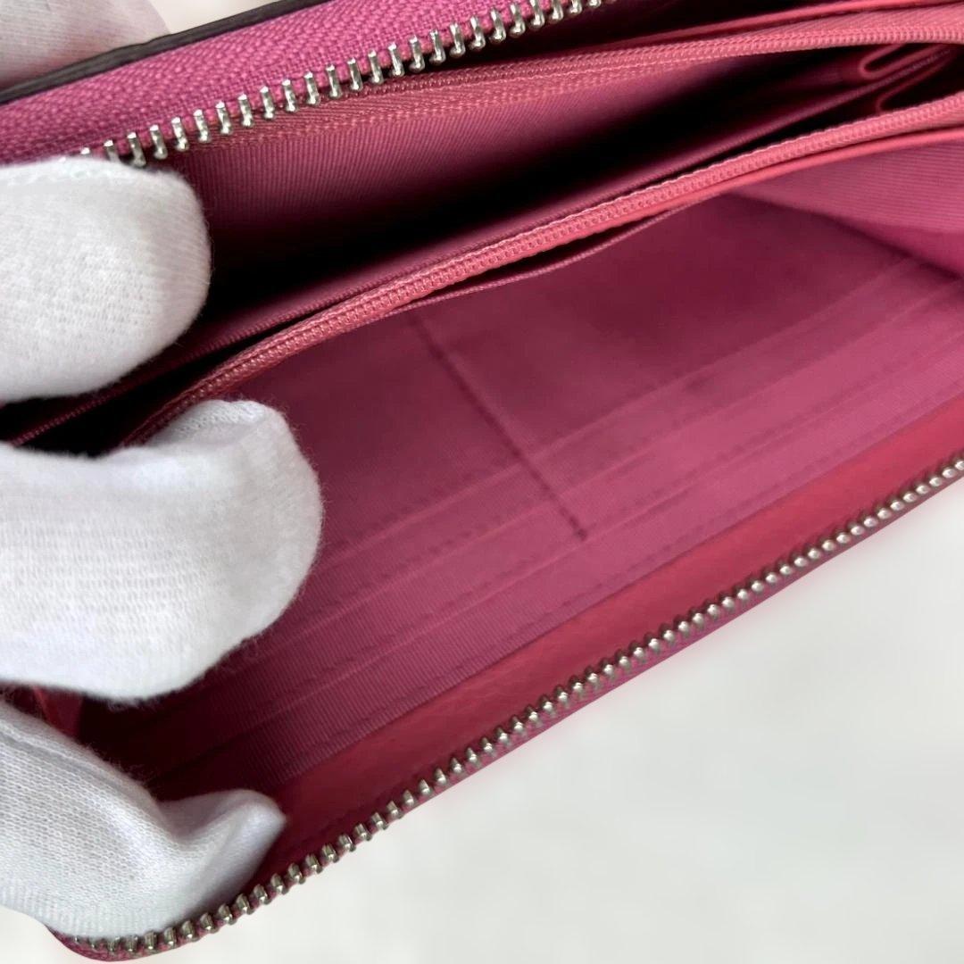 【新品未使用タグ付き】長財布　GRES クロコダイル　ラウンドジップ　ピンク