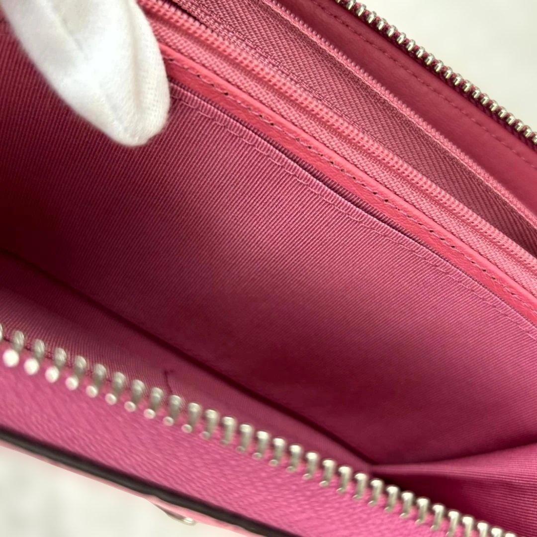 【新品未使用タグ付き】長財布　GRES クロコダイル　ラウンドジップ　ピンク