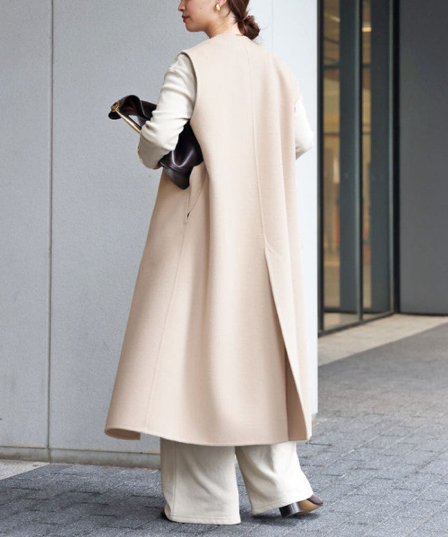 【新品】ドゥーズィエムクラス ウールアンゴラロングベスト