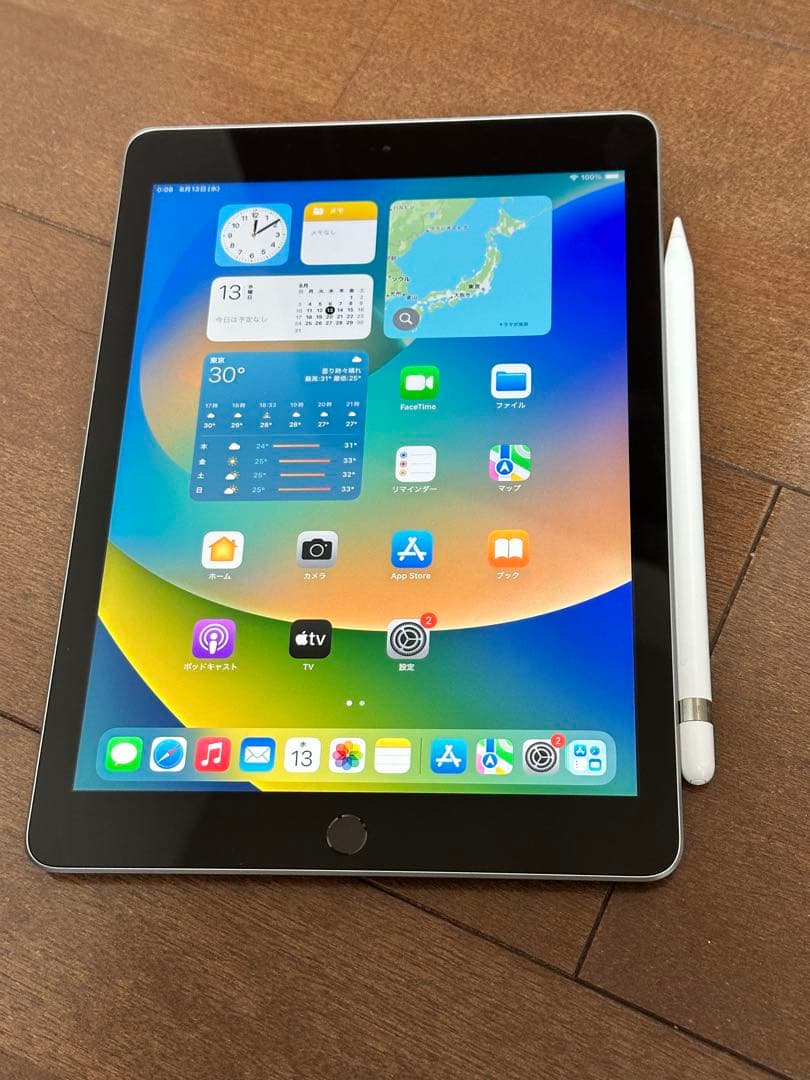 iPad第6世代32GB Apple Pencil セット　バッテリー89.7%