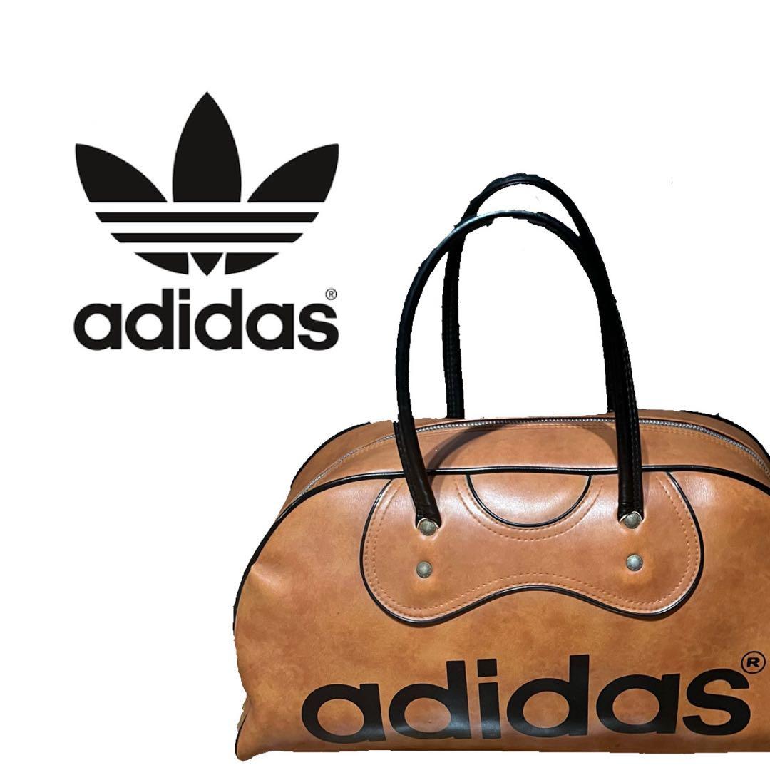 レア　貴重　美品　adidas ボストンバッグ　ボウリング　ヴィンテージ　レザー