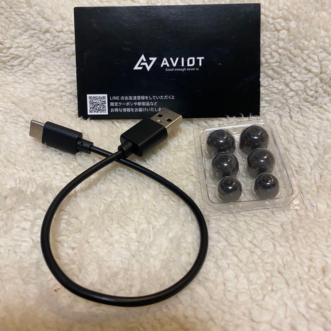 AVIOT TE-Z1PNK ピエール中野モデル ブラック ワイヤレスイヤホン