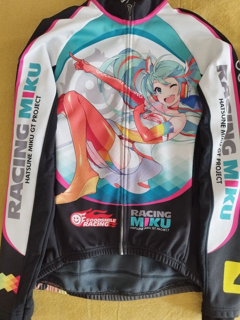 サイクルジャージ　冬用　Sサイズ　初音ミク　レーシングミク　ジャケット