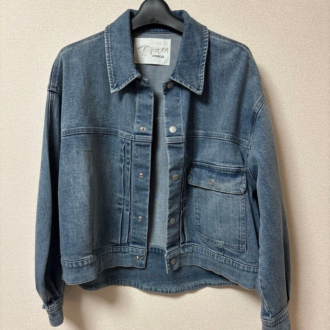 新品　Cynical シニカル　ライトブルー デニムジャケット Gジャン