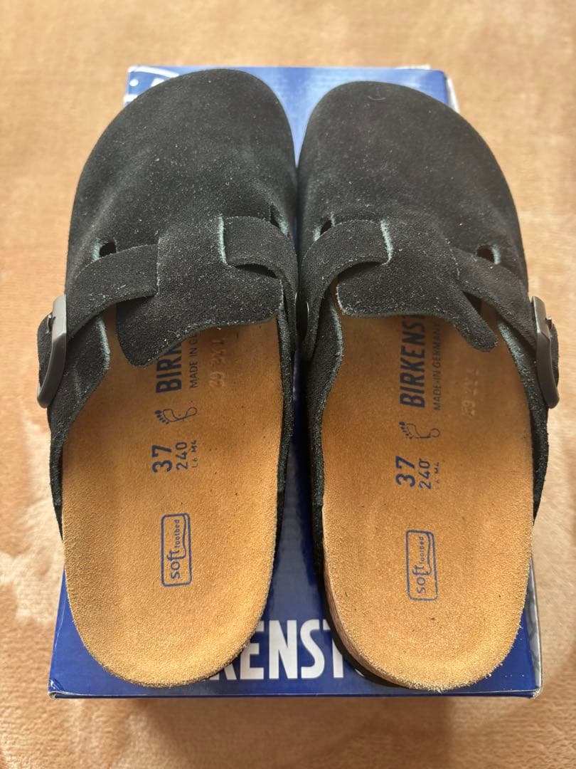 新品未使用品　BIRKENSTOCK ブラック サボサンダル 37