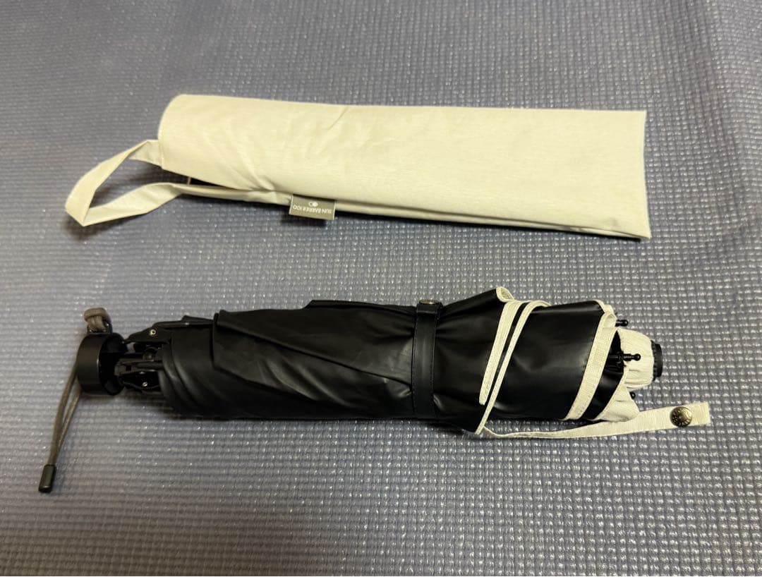 サンバリア100　２段折コンパクト　moku　アイボリー　日傘