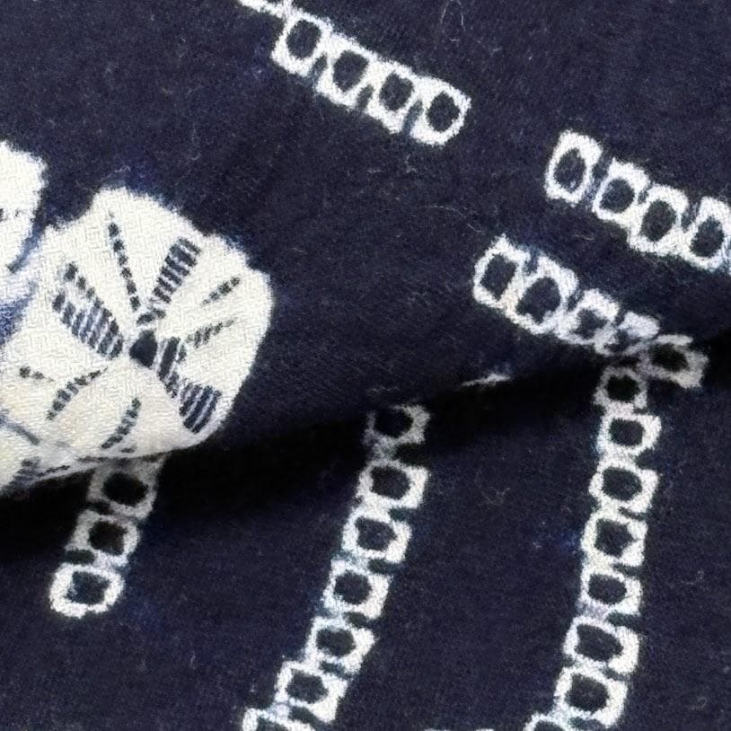 ゆりのはな　絞り浴衣　有松鳴海絞り　手蜘蛛絞り　総絞り　綿　トール　G702