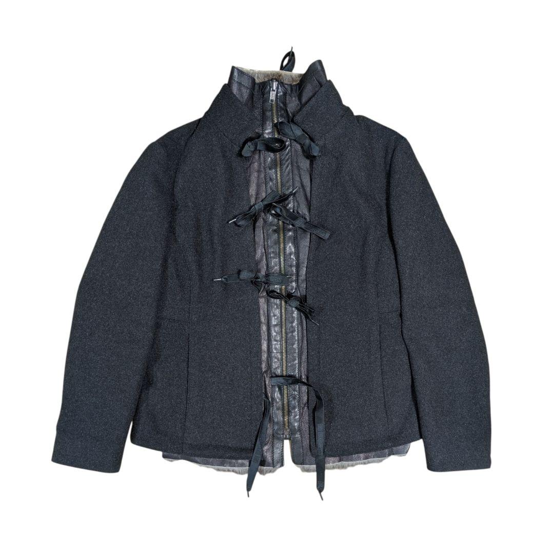 DIRK BIKKEMBERGS 00s ウールジャケット レザーベスト ファー