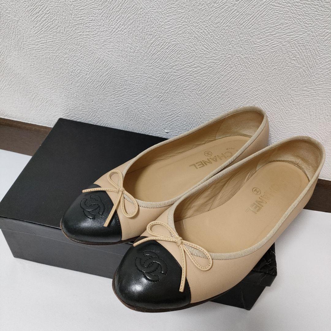 CHANEL　バレーシューズ　ココマーク　シャネル　38c