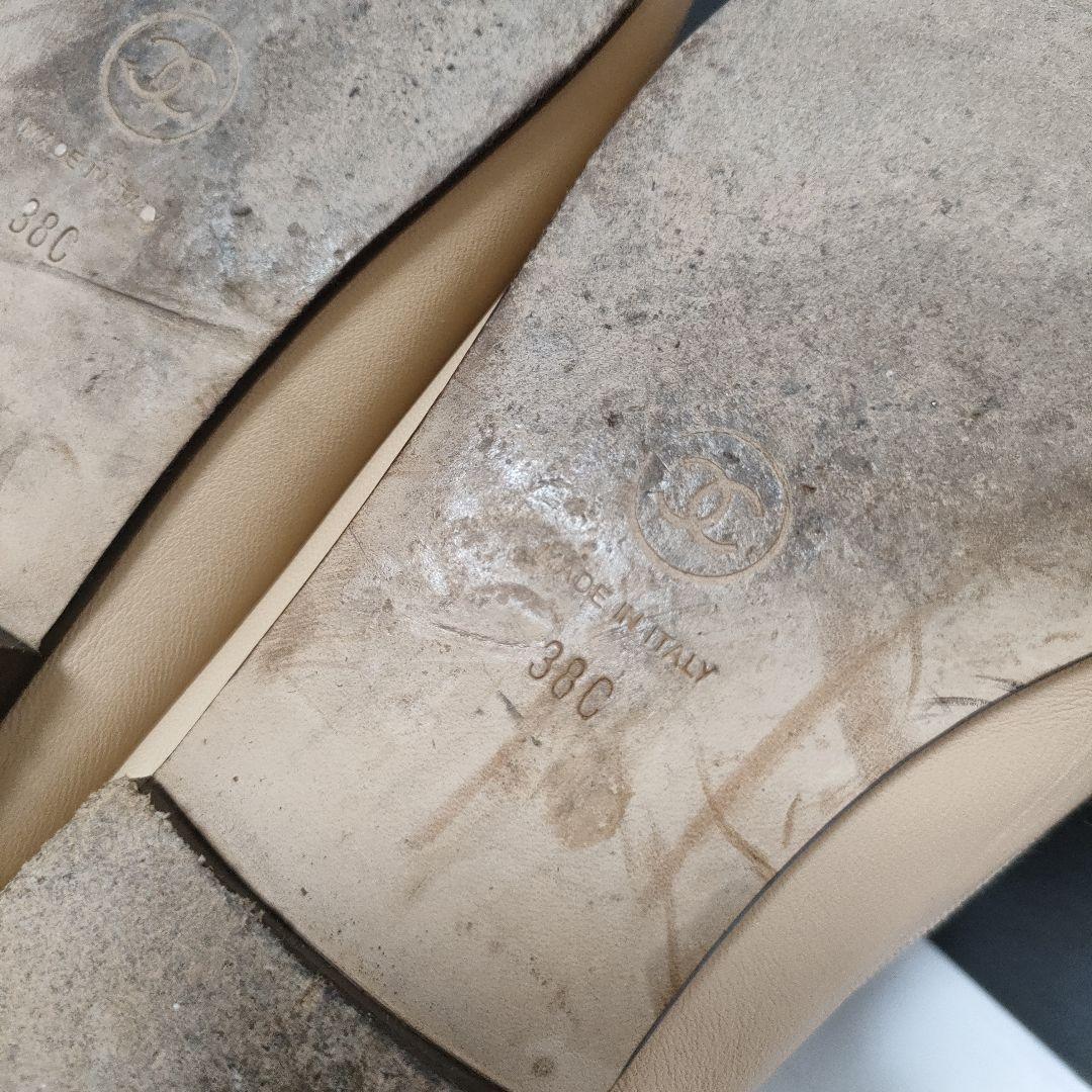 CHANEL　バレーシューズ　ココマーク　シャネル　38c