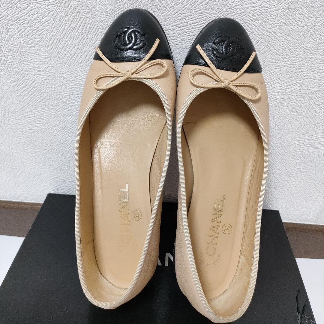 CHANEL　バレーシューズ　ココマーク　シャネル　38c