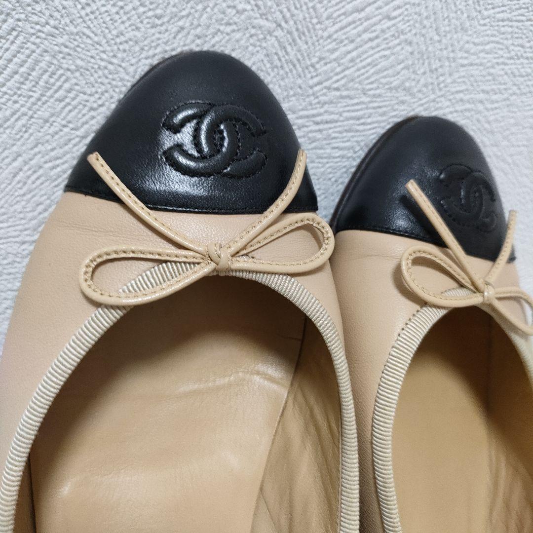 CHANEL　バレーシューズ　ココマーク　シャネル　38c