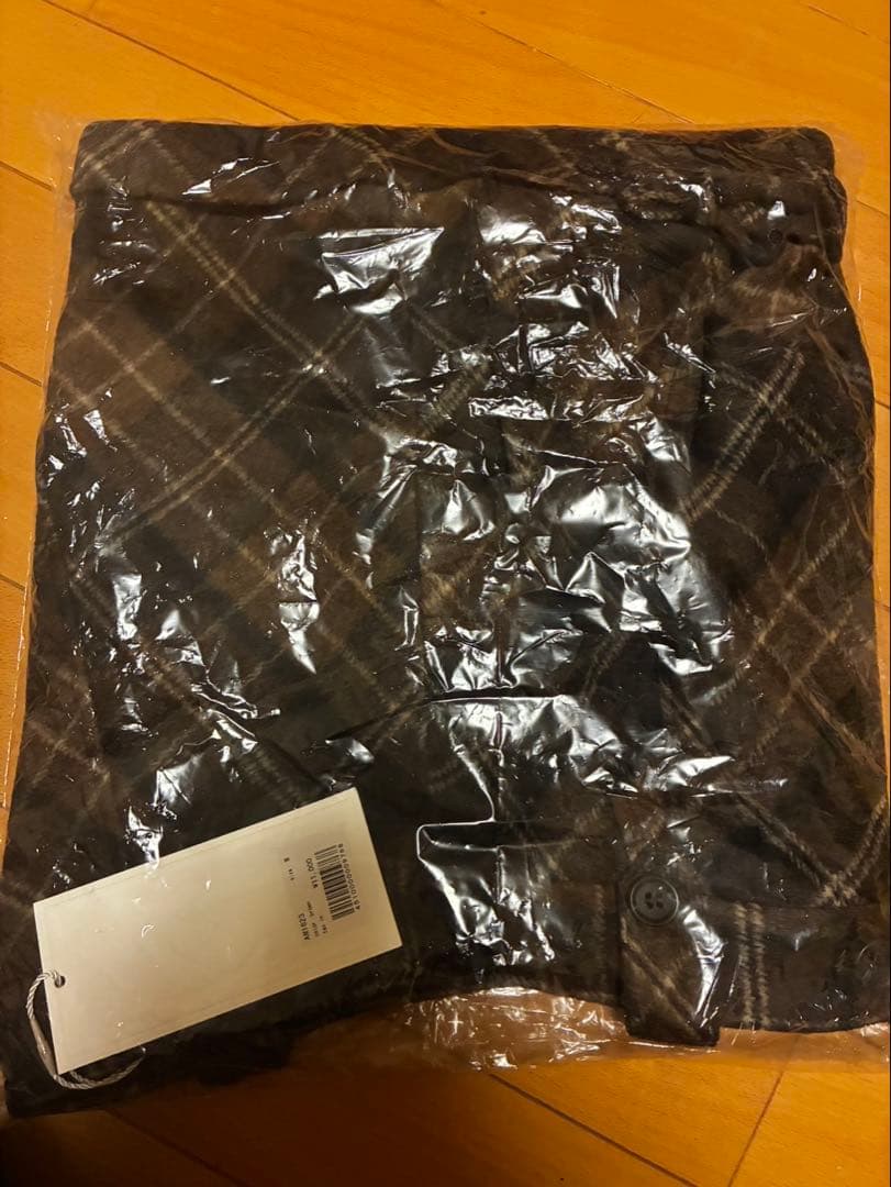 パンツ Ribbon check mini pants color brown