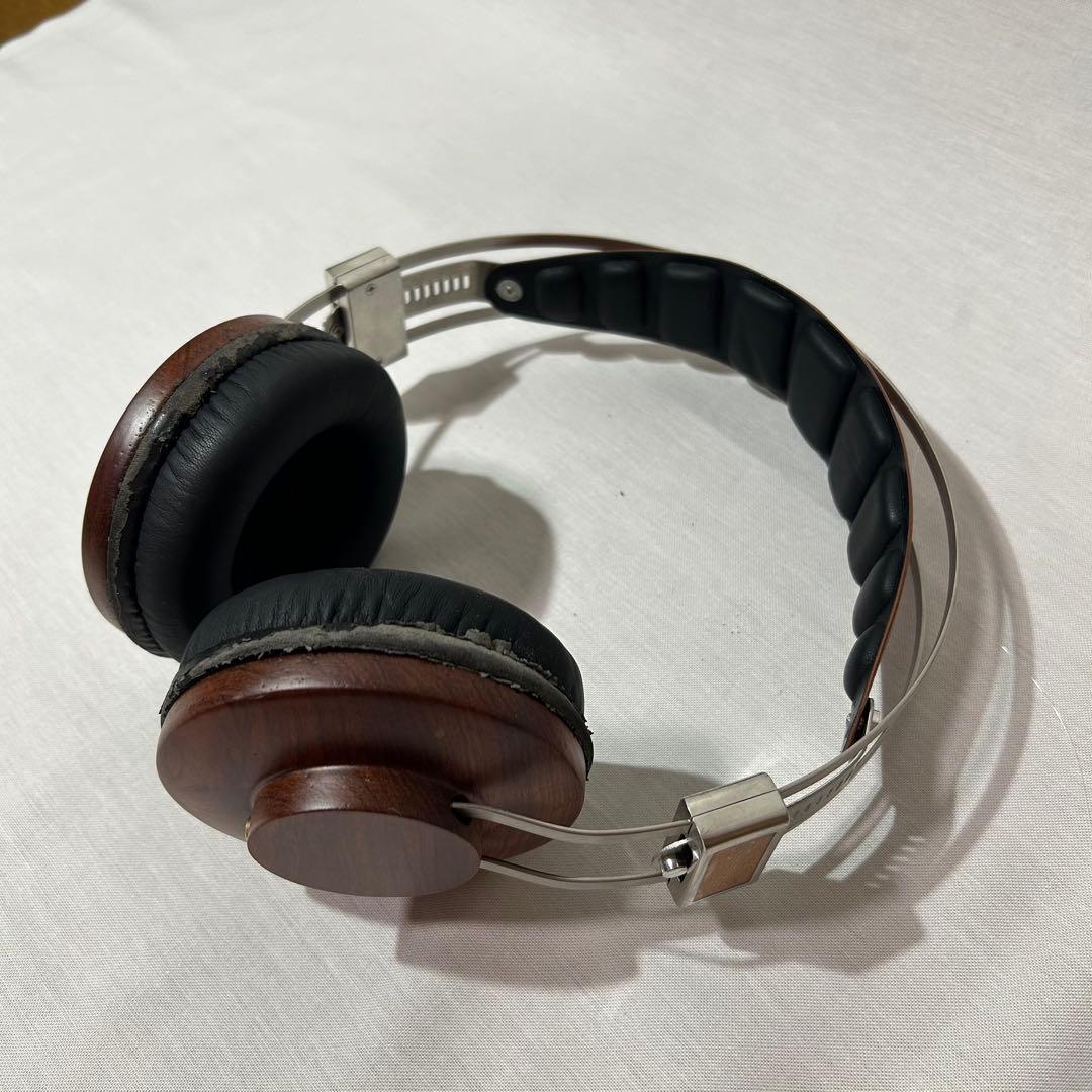 木目調　ヘッドフォン　ヘッドホン　ウッド