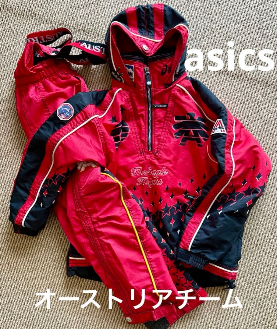 asics オーストリアチーム　スキーウェア　スノボウェア　ビンテージ　メンズL