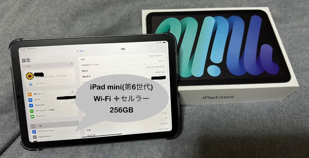 値下げ☆iPad mini (第6世代) Wi-Fi + セルラー 256GB