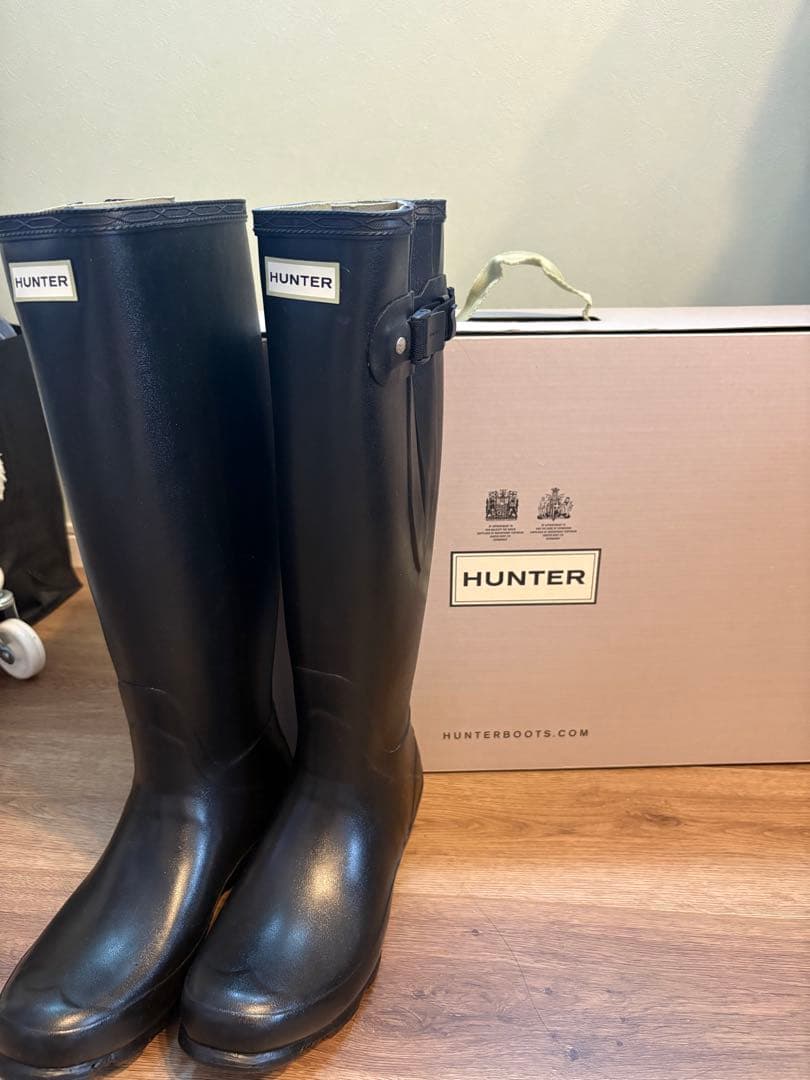 HUNTER レインブーツ　カーキ　25cm相当