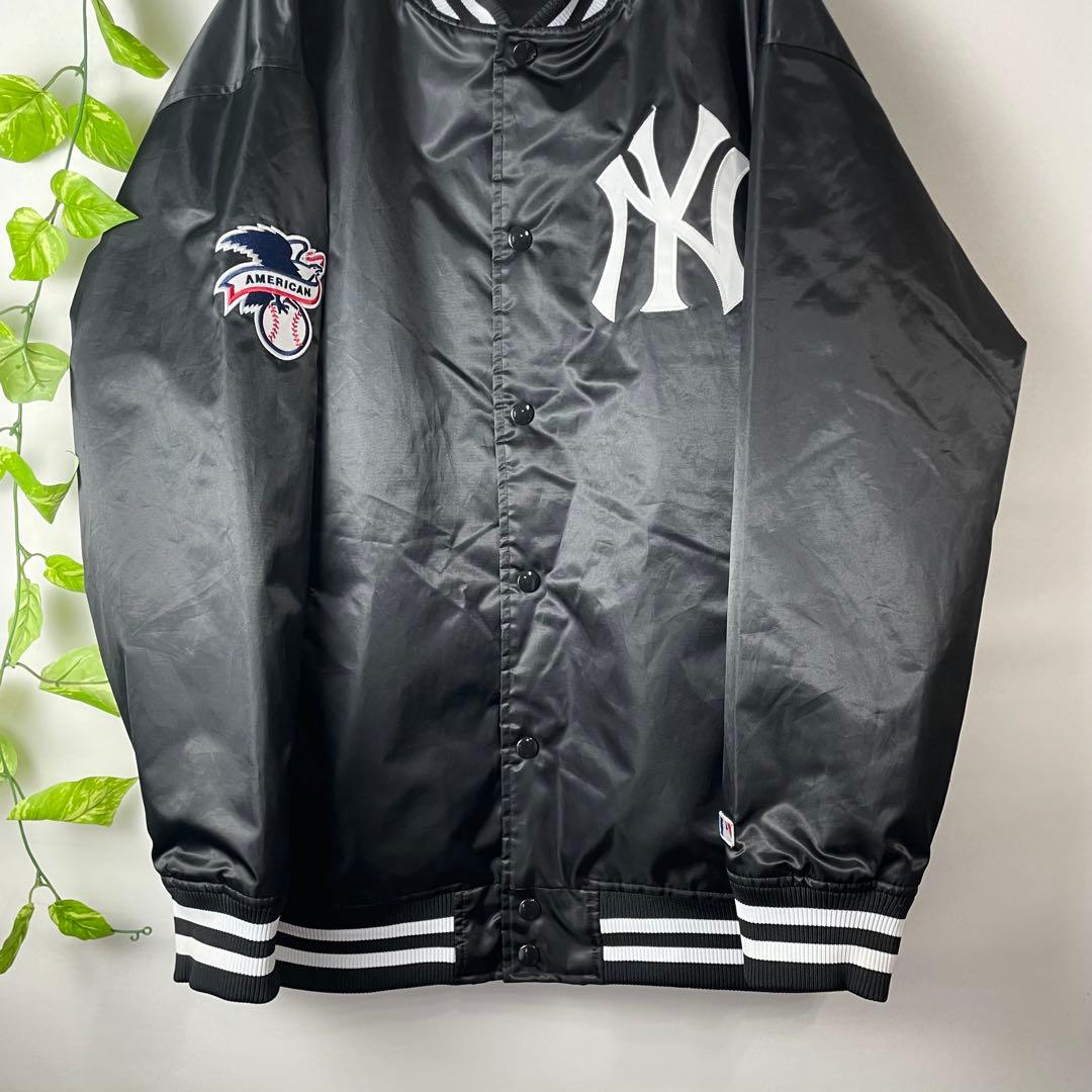 極美品✨2XL✨ニューヨークヤンキース MLB スタジャン 黒 ブラック