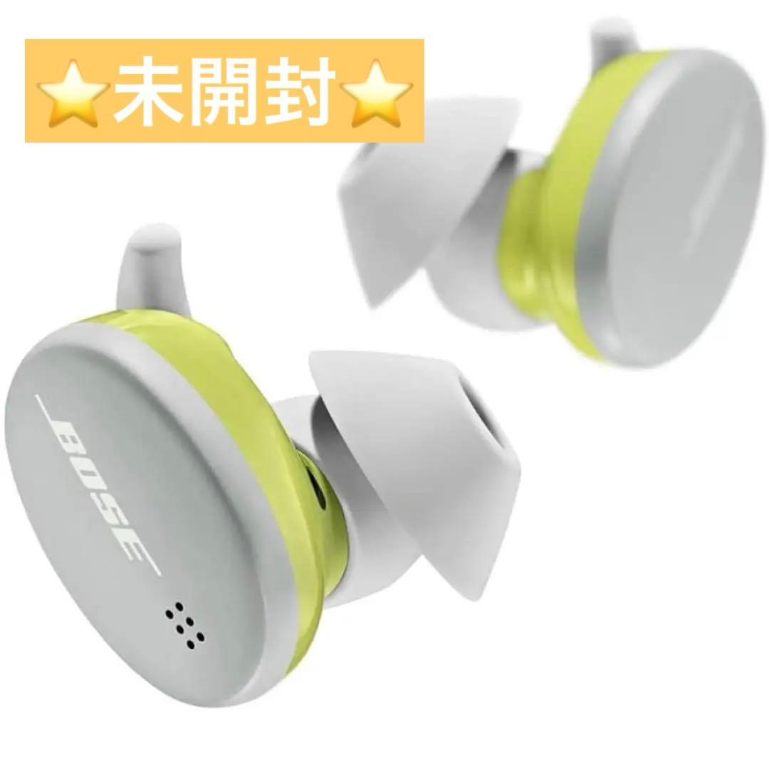 【未開封】BOSE ワイヤレスイヤホン ホワイト/ライムグリーン