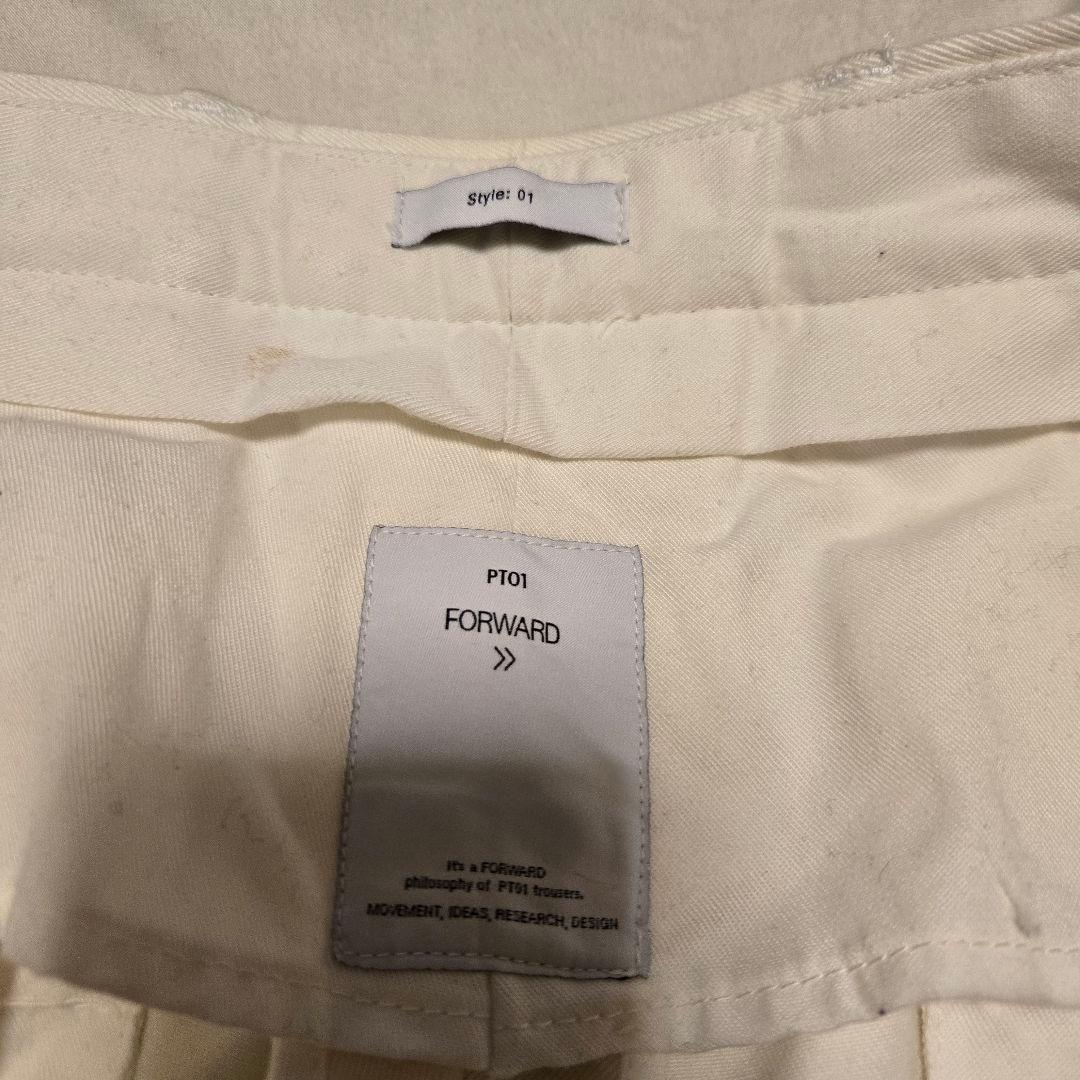 あきら】ホワイト　スラックス　BERWICH　PT01　BEAMS F