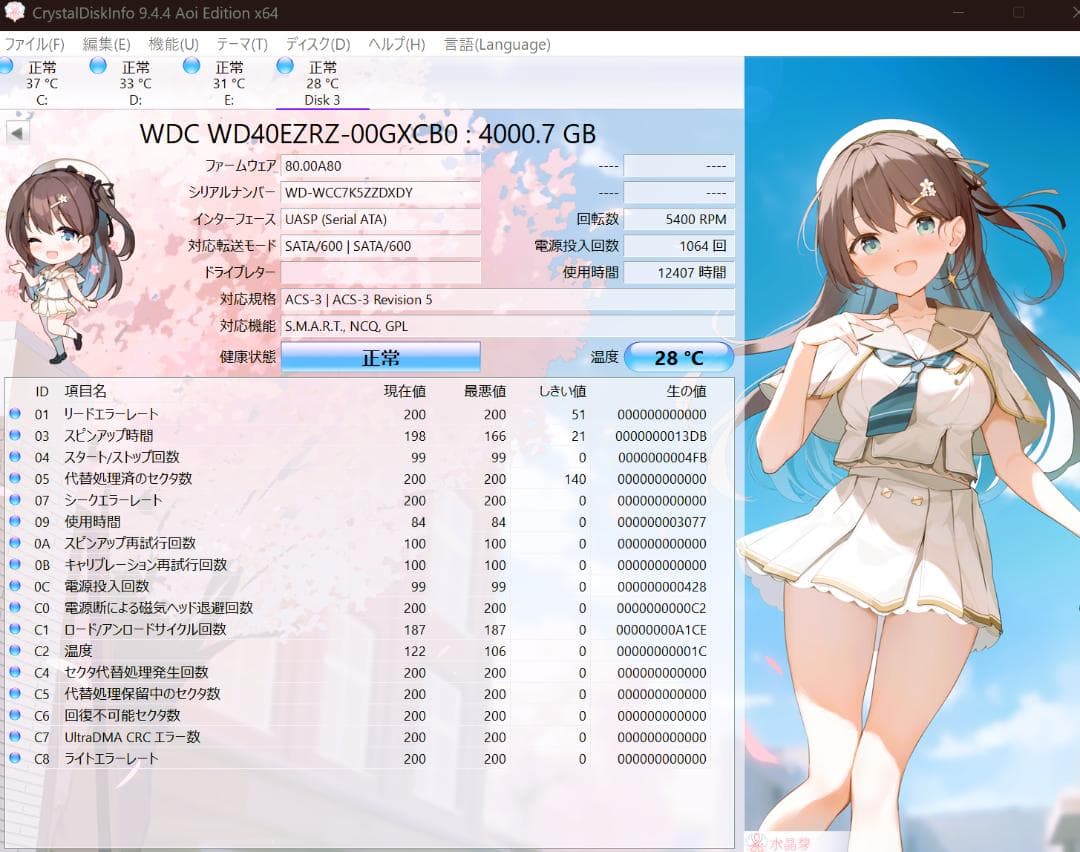 ❖パナソニック　BXT-3000用　修理換装用HDD❖4TB　予備にも