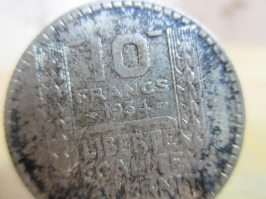 1934 1937　フランス　10フラン　20フラン　銀貨