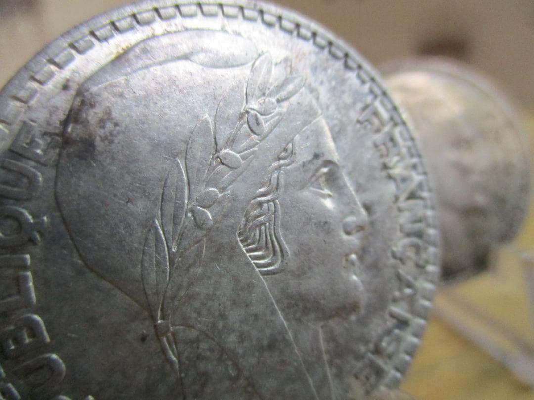 1934 1937　フランス　10フラン　20フラン　銀貨