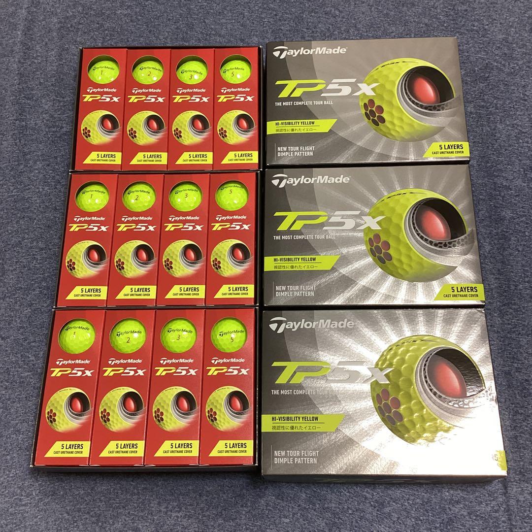 テーラーメイド TP5x イエロー ゴルフボール 3ダース