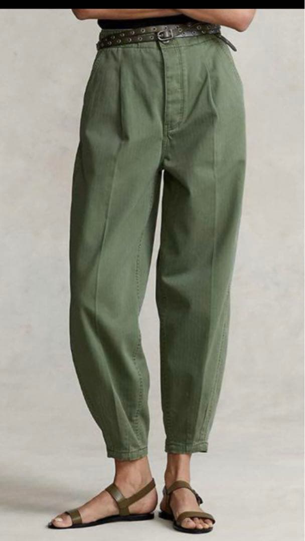 お値下げ【ポロラルフローレン】コットンヘリンボーンキャロットパンツ