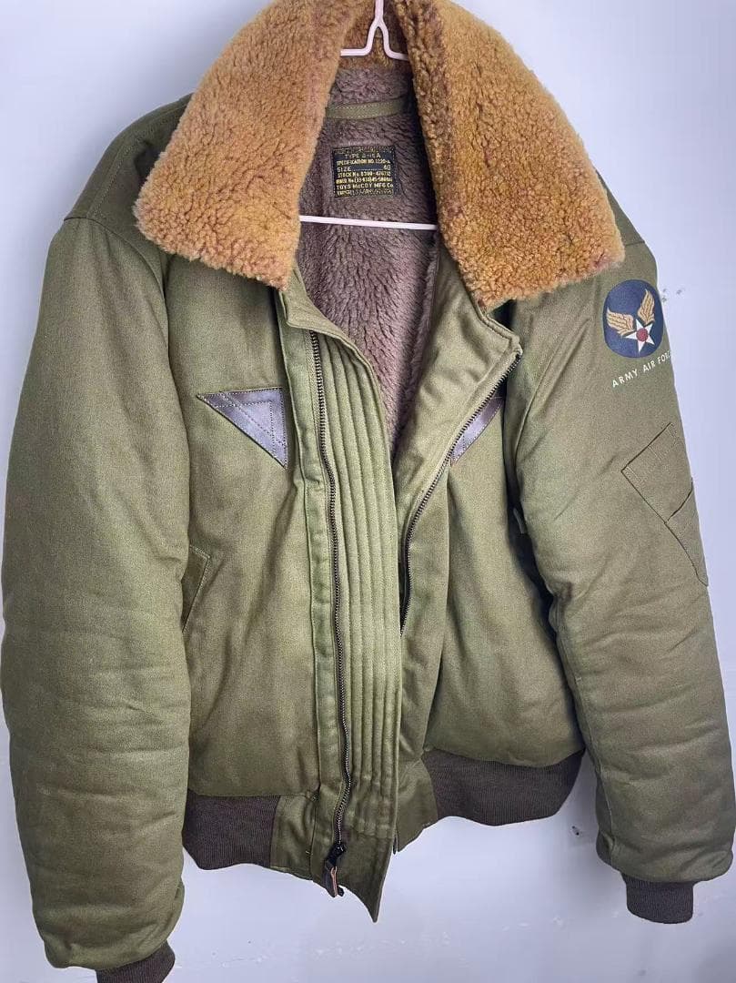 TOYSMcCOY1945終戦期モデルB15A純羊毛カラー加厚フライトジャケット