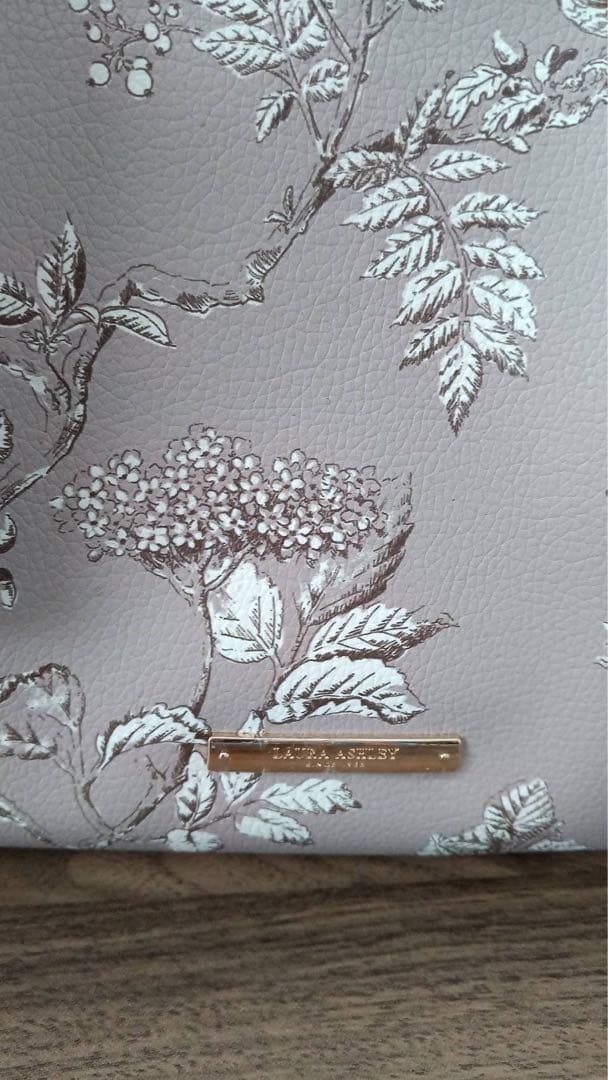 専用新品タグ付きローラアシュレイ花柄ピンクベージュバックデニムロングワンピース