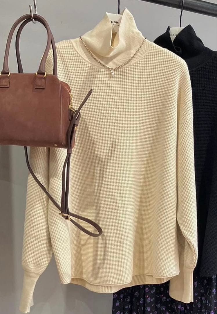 Shinzone シンゾーン　★☆ 綿カシミヤタートルワッフル