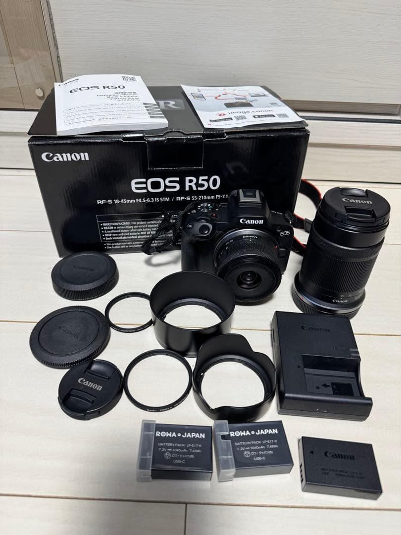 Canon ミラーレス一眼カメラ EOS R50 ダブルズームキット