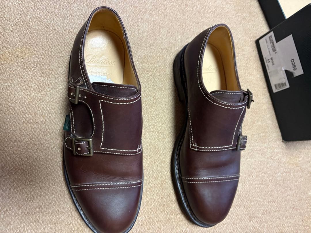 試着のみ　パラブーツ　ダークブラウン ウィリアム